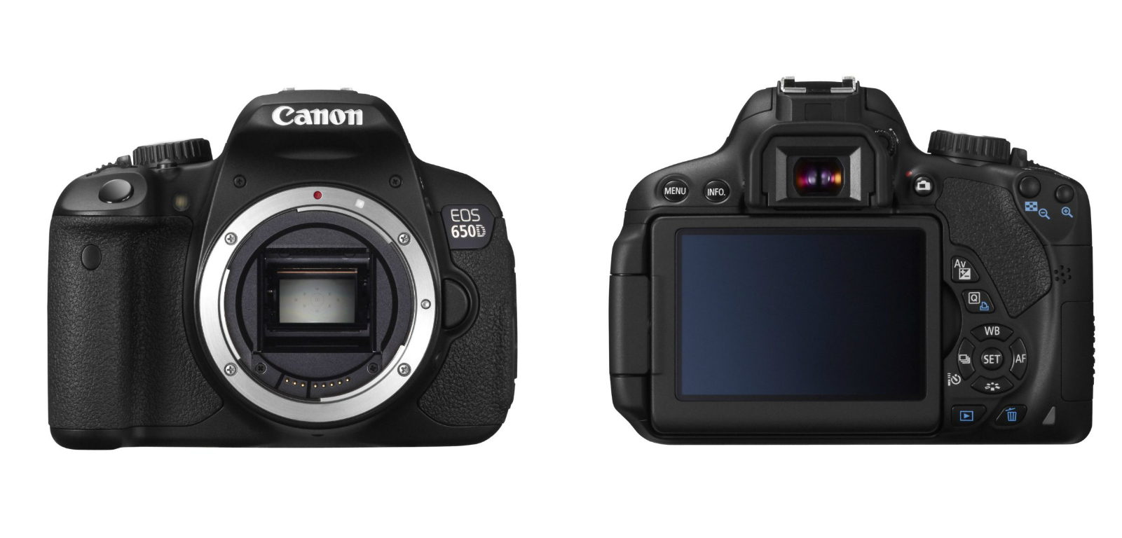 Canon 650D (front and back)