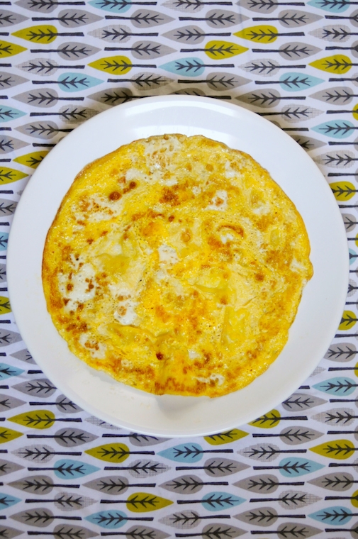 Clotilde and her one egg omelette - Croque-Maman