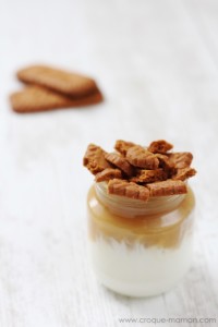 Quick delicious verrine yaourt, compote, spéculoos - Croque-Maman