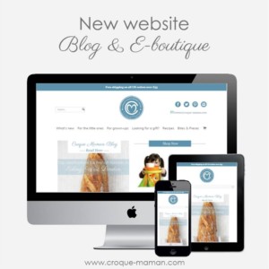 Launch picture - new website Croque-Maman with boutique