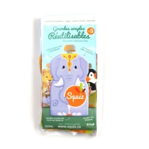 Squiz reusable food pouches - Packaging - Animals - Carnival - 130ml