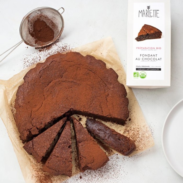 Organic chocolate fondant baking mix – Marlette