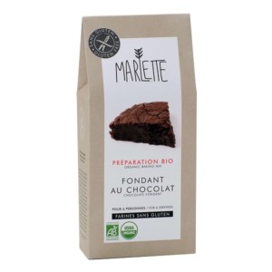 Gluten-free chocolate fondant baking mix (packaging) - Marlette