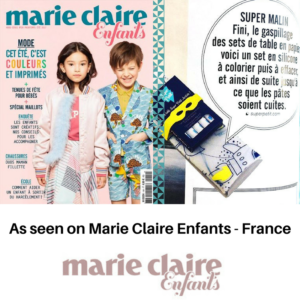 Reusable colouring in placemat set - Croque-Maman as seen in Marie Claire enfants