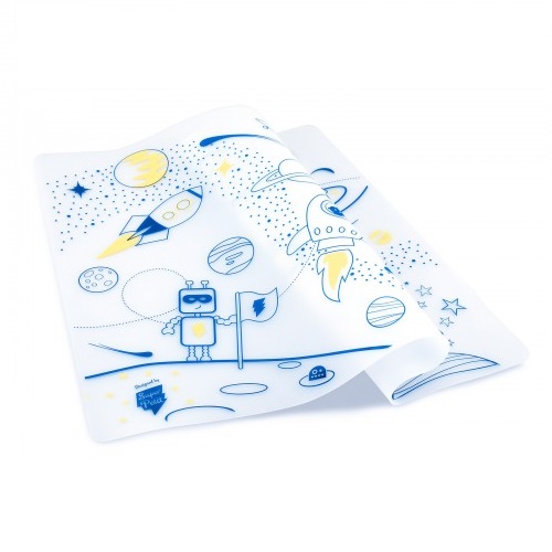 Reusable colouring in placemat set – Space