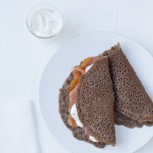 Organic buckwheat crepes pancakes galettes baking kit (smoked salmon and cream cheese) - Marlette - Croque-Maman