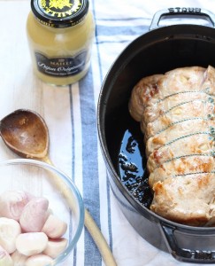 Easy & delicious French pork roast recipe Rôti de porc de Dijon - Croque-Maman