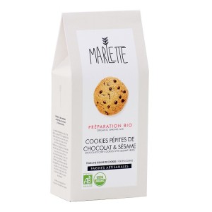 Organic sesame chocolate chip cookies (packaging) - Marlette - Croque-Maman