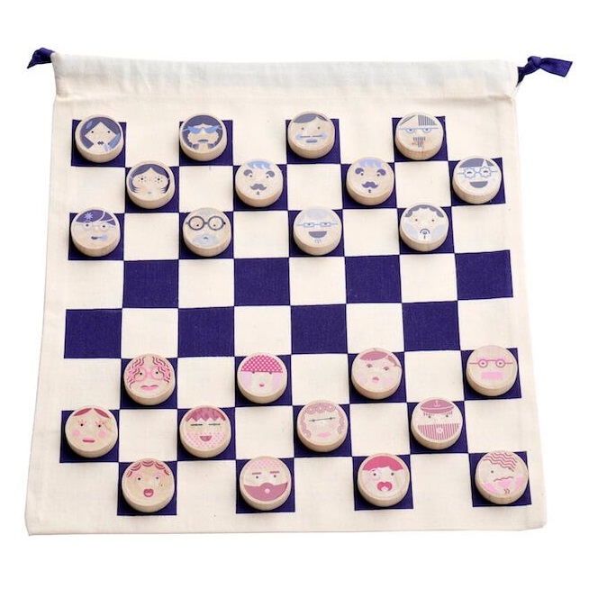 Draughts Checkers game – Mesdames Messieurs – Les jouets libres
