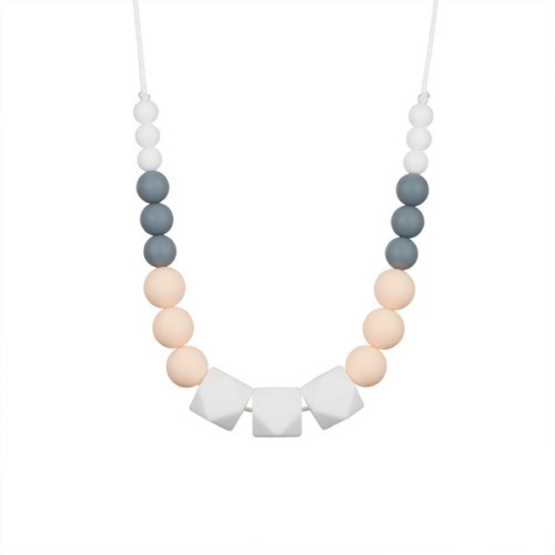 Marie teething necklace for mum, powdery pink – MintyWendy