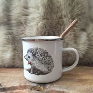 Children’s enamel mug – Miss and Master Hedgehog - Croque-Maman - Mr Naturaliste - 2