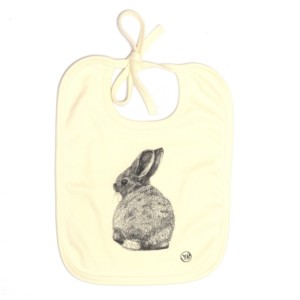 Organic cotton baby bib – Bunny - Croque-Maman - Mr Naturaliste