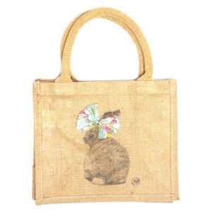 Children jute shopping bag – Miss Bunny - Croque-Maman - Mr Naturaliste
