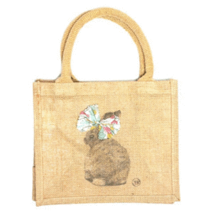 Children jute shopping bag – Miss Bunny - Croque-Maman - Mr Naturaliste - GIF
