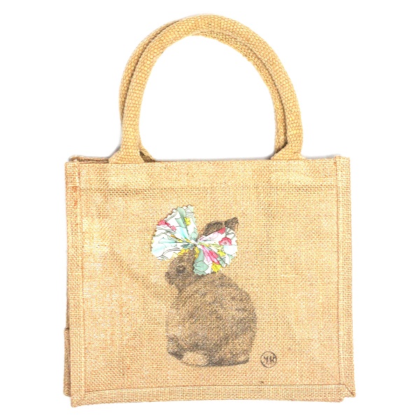 Children jute shopping bag – Miss Bunny